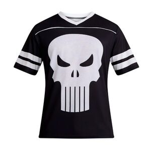 Marvel Punisher Men's & Big Men's Graphic Mesh Soccer Jersey